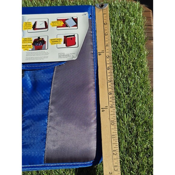 Mead Five Star 2" Zipper Binder Blue Gray 580 Sheet Capacity Built Strong NOS - Picture 5 of 13